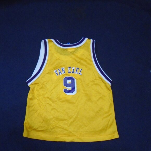 Vintage Champion Nick Van Exel Los Angeles Lakers NBA Toddler Jersey Size 4T - Picture 2 of 2
